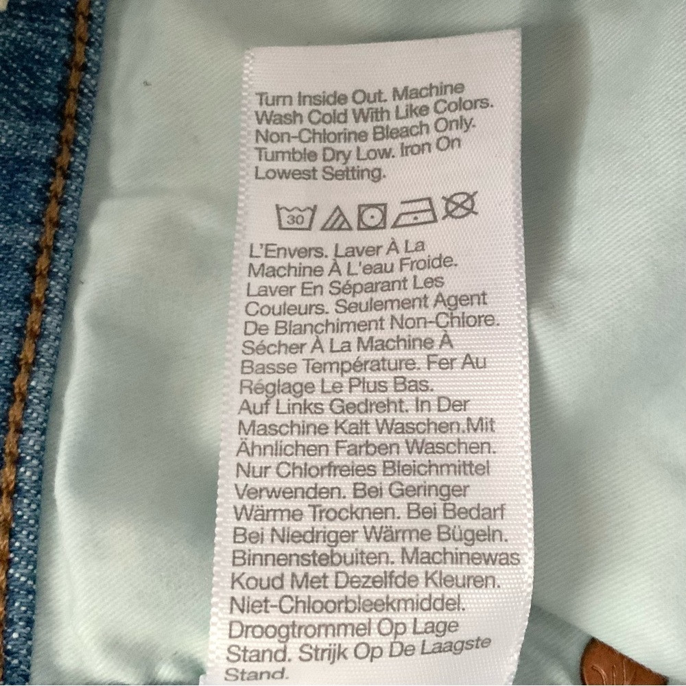 MADEWELL Stovepipe Jeans Straight Leg Mid-Rise Cropped Blue Size 26 - Picture 14 of 15
